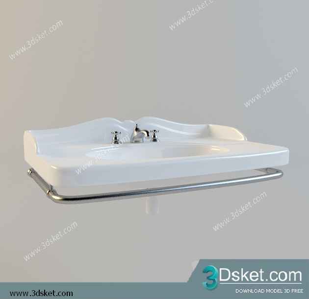 Free Download Wash Basin 3D Model 065