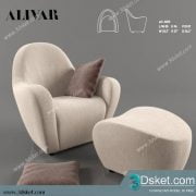 3D Model Arm Chair Free Download 073
