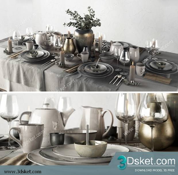 Free Download 3D Models Tableware Kitchen 0196