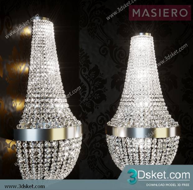 Free Download Ceiling Light 3D Model 0357