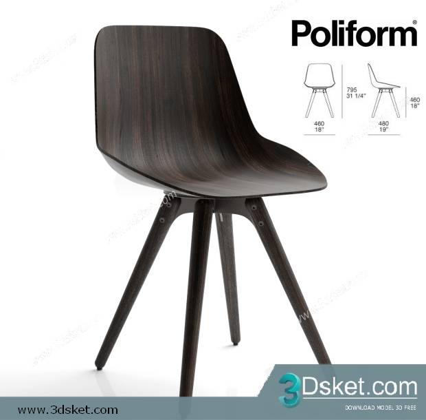 3D Model Chair Free Download 0369