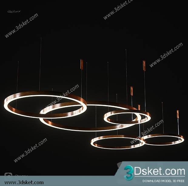 Free Download Ceiling Light 3D Model 0360