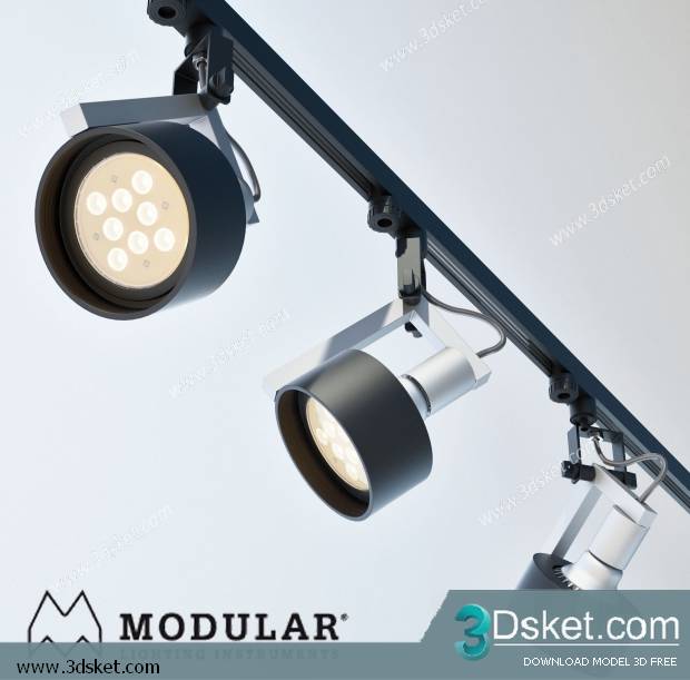 Free Download Spot Light 3D Model 004