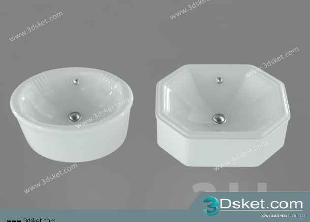 Free Download Wash Basin 3D Model 067