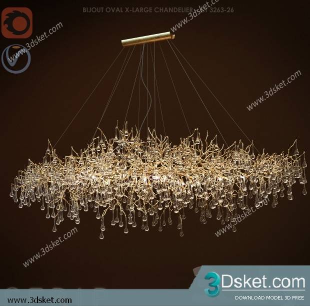 Free Download Ceiling Light 3D Model 0363