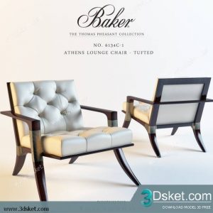 3D Model Arm Chair Free Download 075