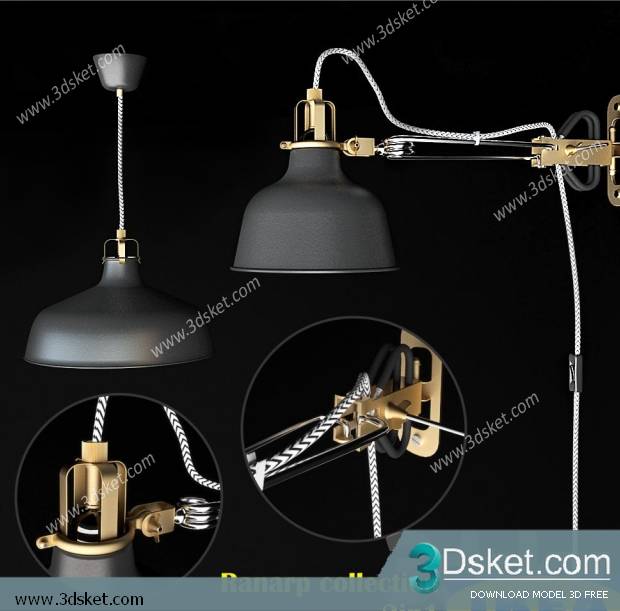 Free Download Ceiling Light 3D Model 0365