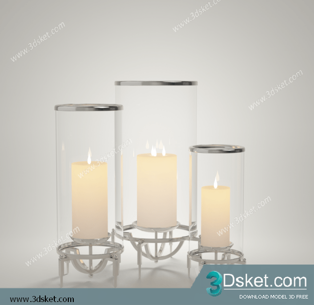 Free Download Decorative set 3D Model 061