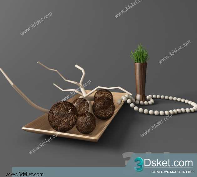 Free Download Decorative set 3D Model 062