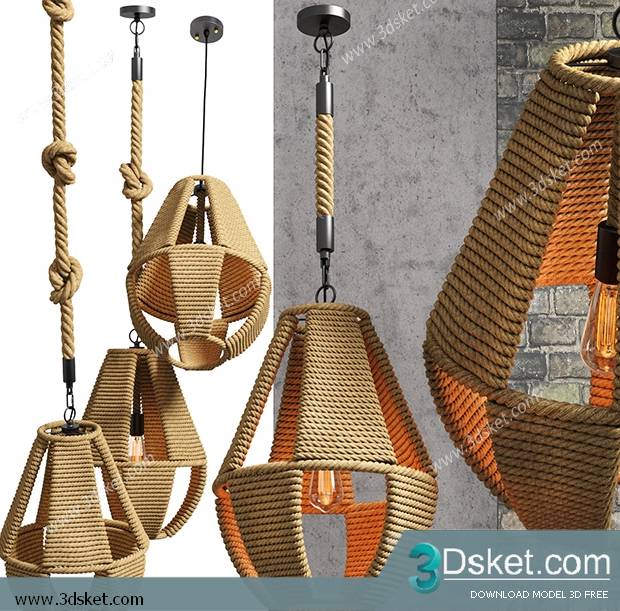 Free Download Ceiling Light 3D Model 0368