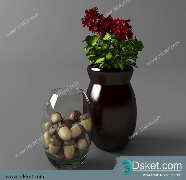 Free Download Decorative set 3D Model 063