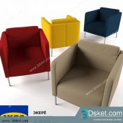 3D Model Arm Chair Free Download 076