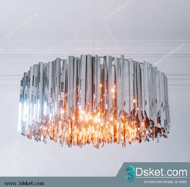 Free Download Ceiling Light 3D Model 0378