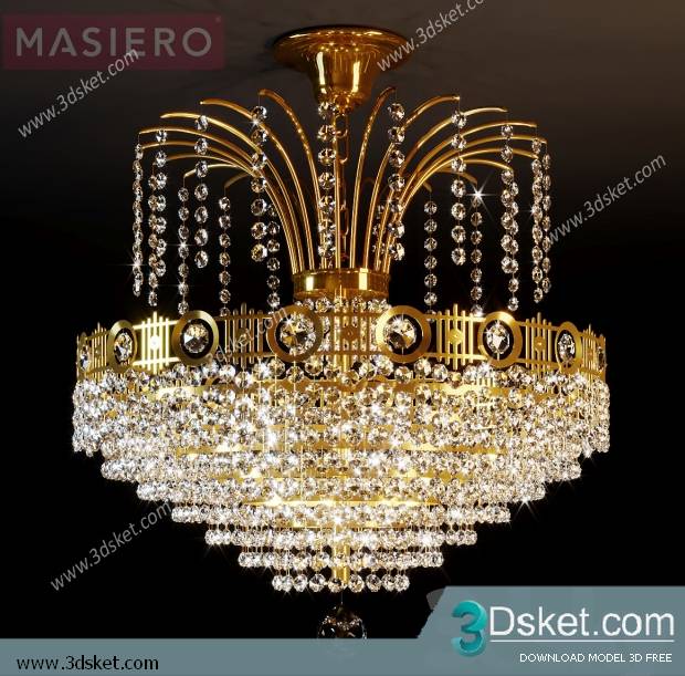 Free Download Ceiling Light 3D Model 0379