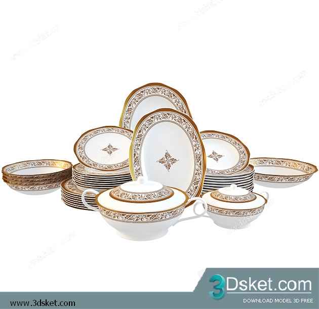 Free Download Kitchen Accessories 3D Model 029