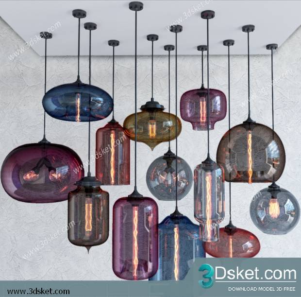 Free Download Ceiling Light 3D Model 0382