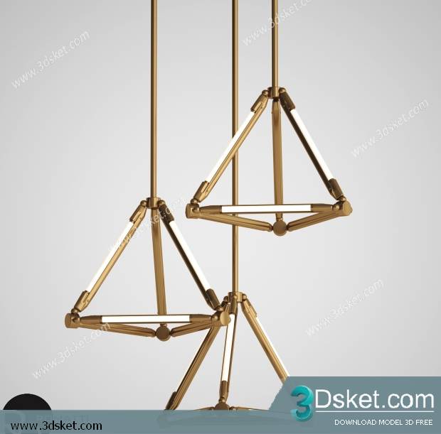 Free Download Ceiling Light 3D Model 0384