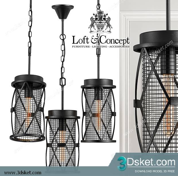 Free Download Ceiling Light 3D Model 0385