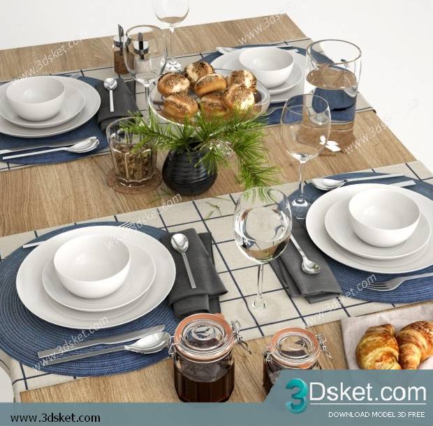 Free Download 3D Models Tableware Kitchen 0201