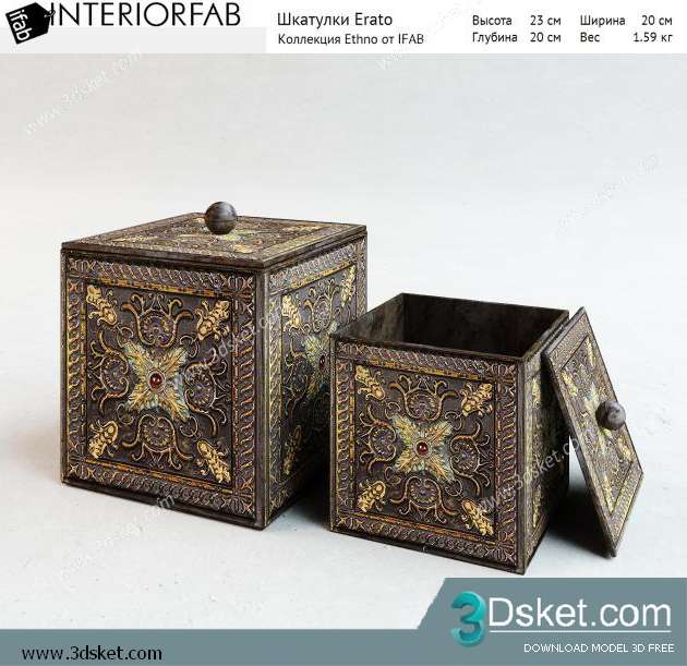 Free Download Decorative set 3D Model 065