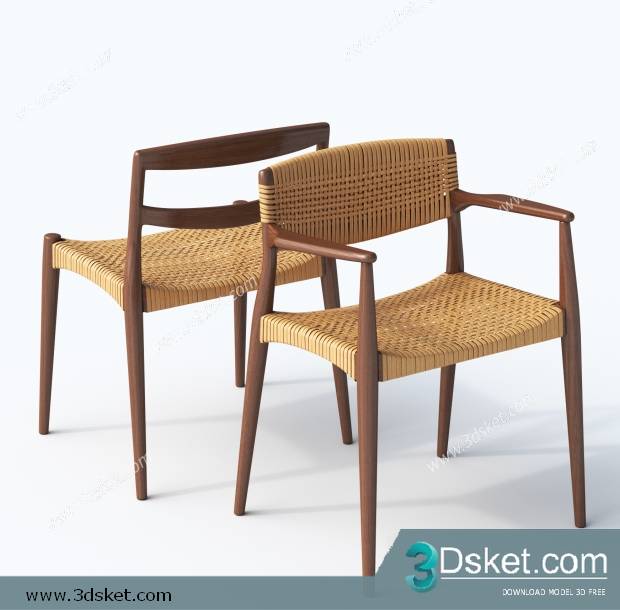 3D Model Chair Free Download 0375