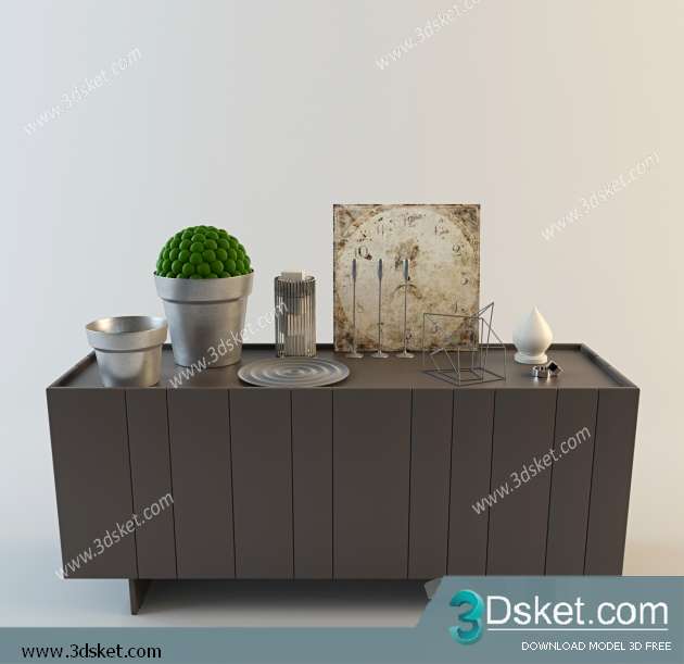 Free Download Decorative set 3D Model 067