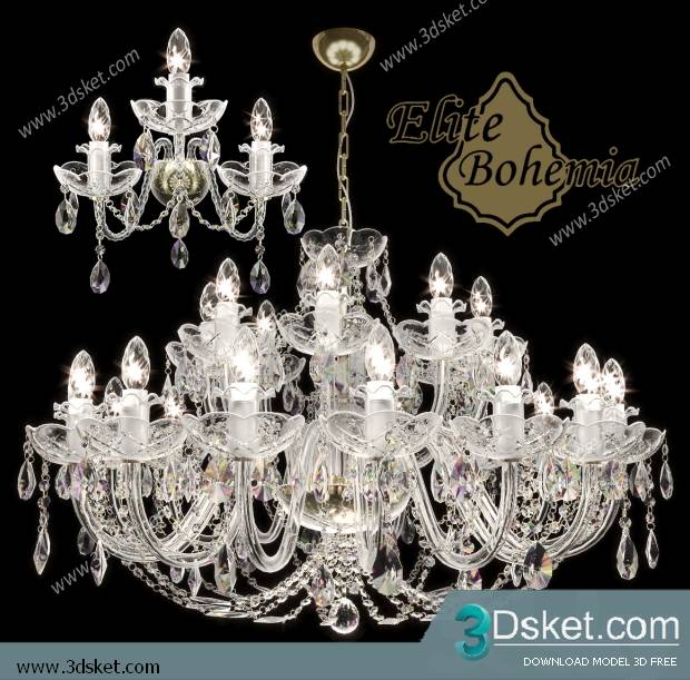 Free Download Ceiling Light 3D Model 0390