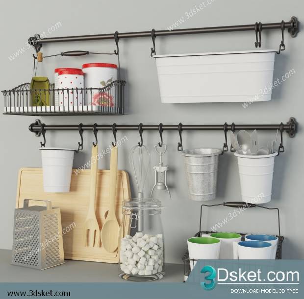 Free Download 3D Models Tableware Kitchen 0204