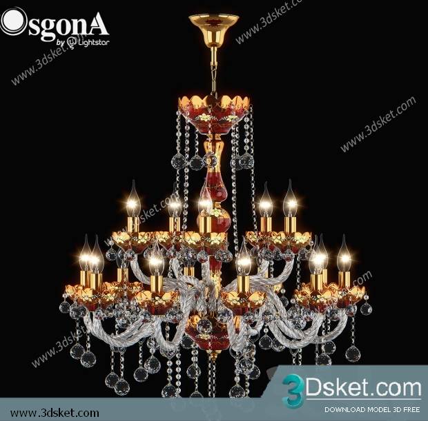 Free Download Ceiling Light 3D Model 0393