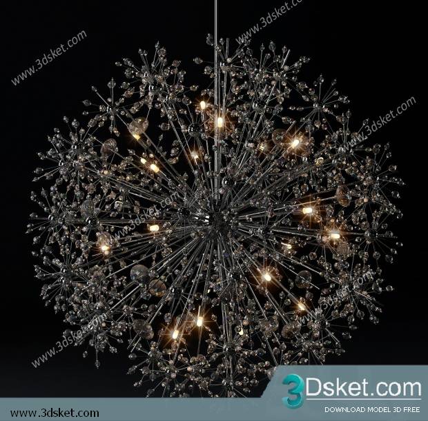 Free Download Ceiling Light 3D Model 0395