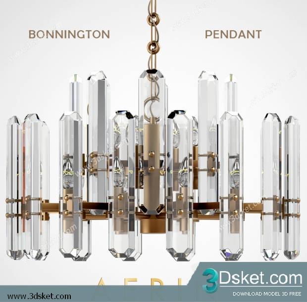 Free Download Ceiling Light 3D Model 0402