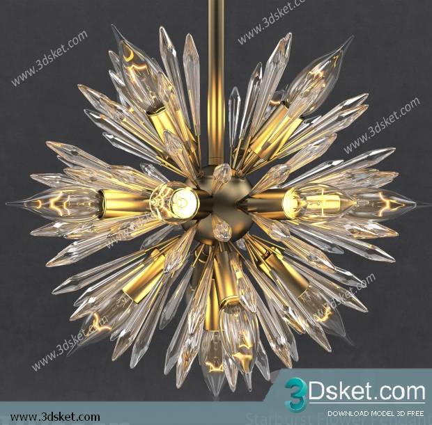 Free Download Ceiling Light 3D Model 0403