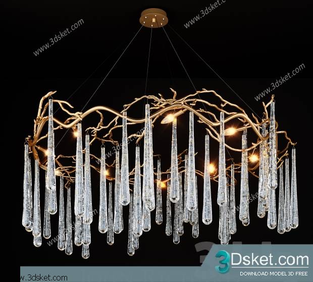 Free Download Ceiling Light 3D Model 0406