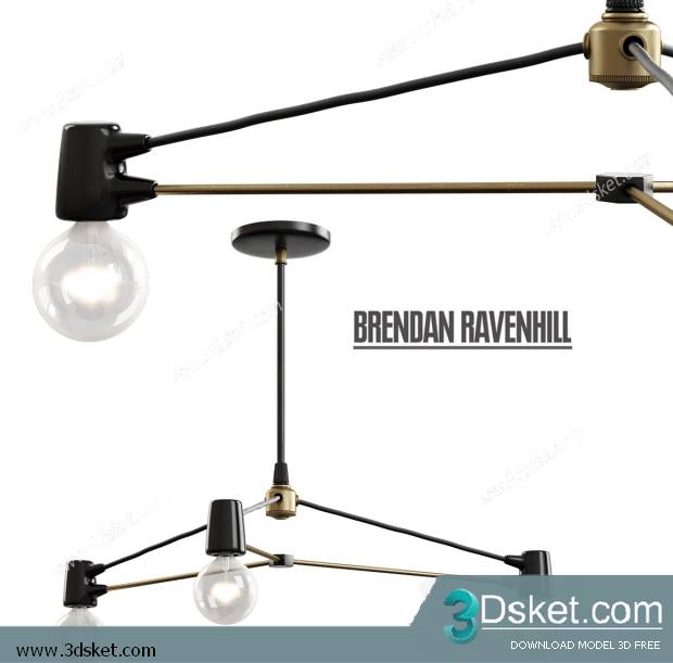 Free Download Ceiling Light 3D Model 0407