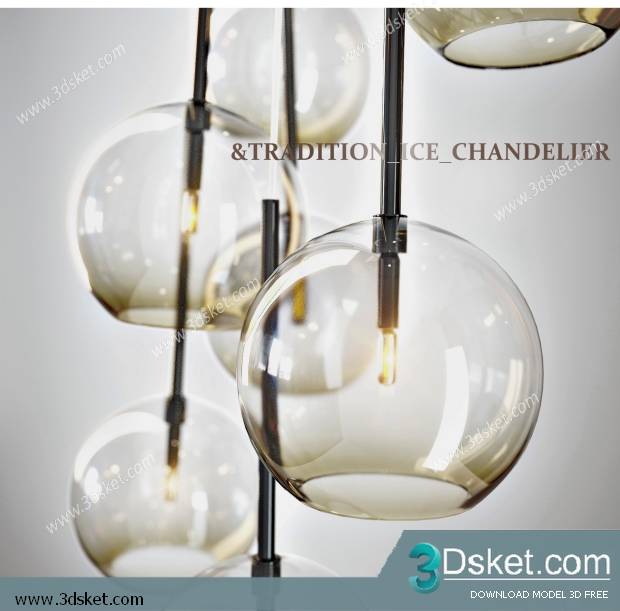 Free Download Ceiling Light 3D Model 0410