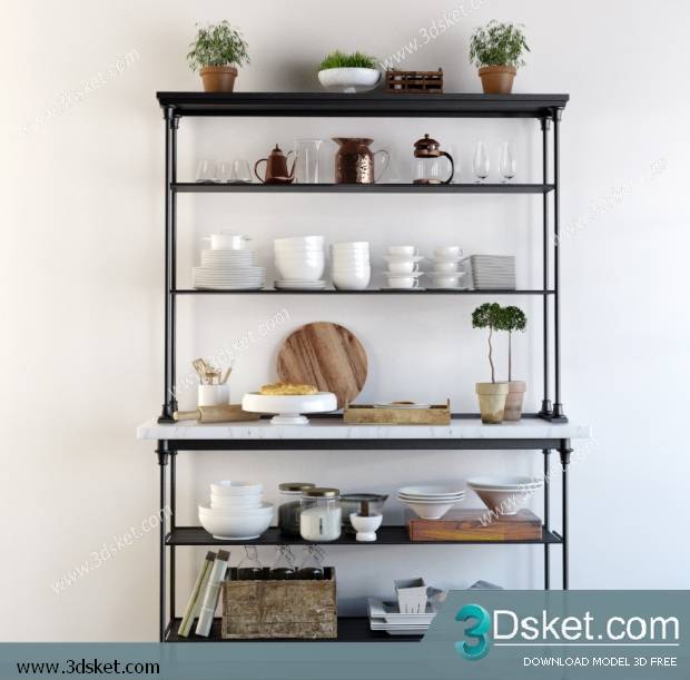 Free Download 3D Models Tableware Kitchen 0208