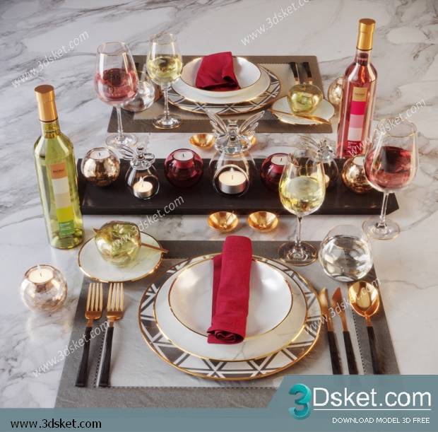 Free Download 3D Models Tableware Kitchen 0209
