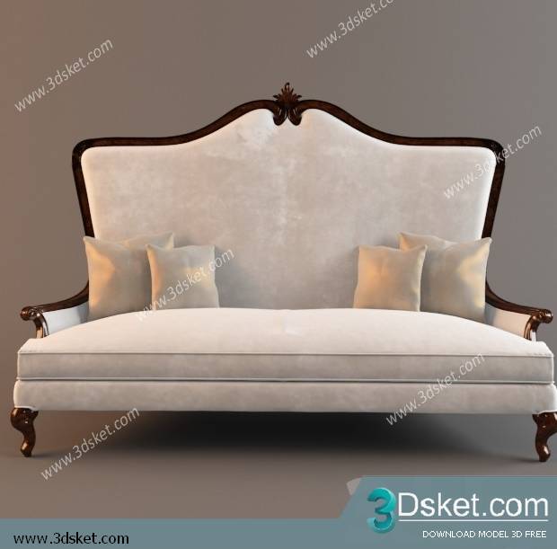 3D Model Arm Chair Free Download 082