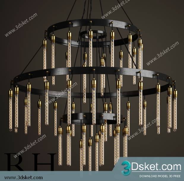 Free Download Ceiling Light 3D Model 0412