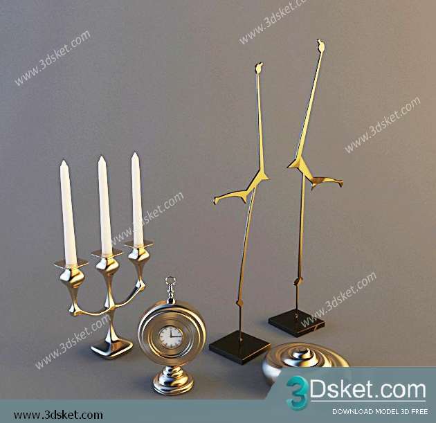 Free Download Decorative set 3D Model 071