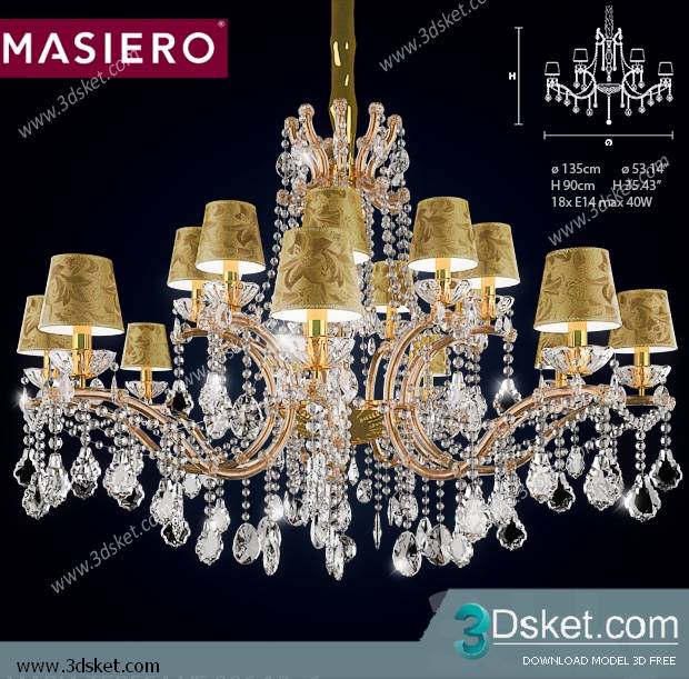 Free Download Ceiling Light 3D Model 0414
