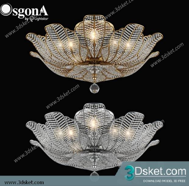 Free Download Ceiling Light 3D Model 0416