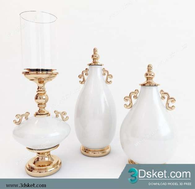 Free Download Decorative set 3D Model 072