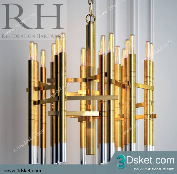 Free Download Ceiling Light 3D Model 0420