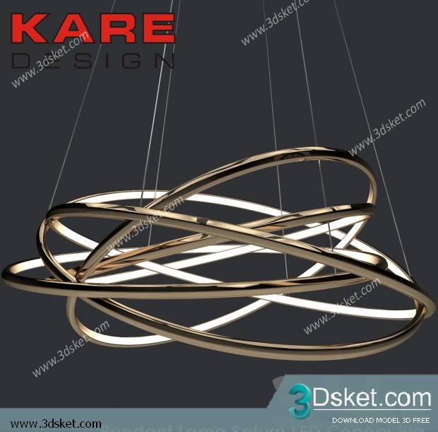 Free Download Ceiling Light 3D Model 0421