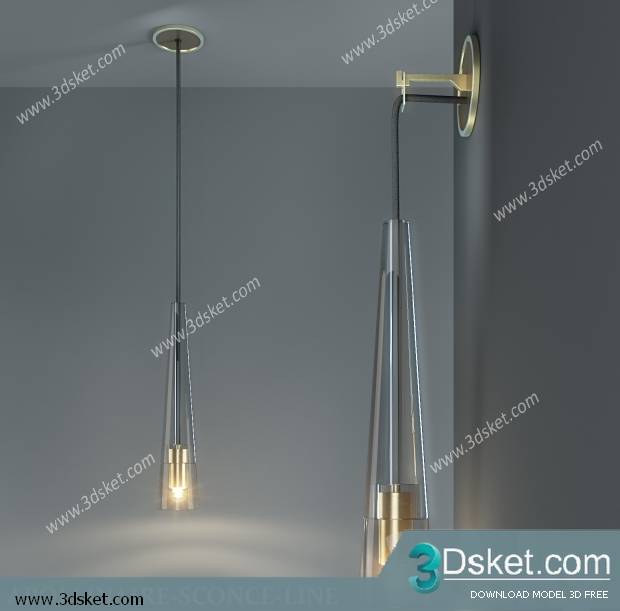 Free Download Ceiling Light 3D Model 0422