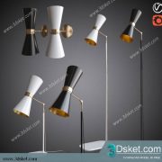 Free Download Floor Lamp 3D Model 060