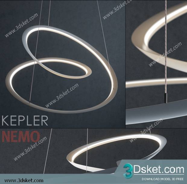 Free Download Ceiling Light 3D Model 0423
