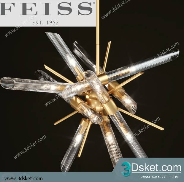 Free Download Ceiling Light 3D Model 0424