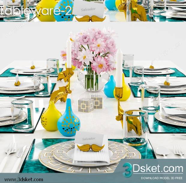 Free Download 3D Models Tableware Kitchen 0213